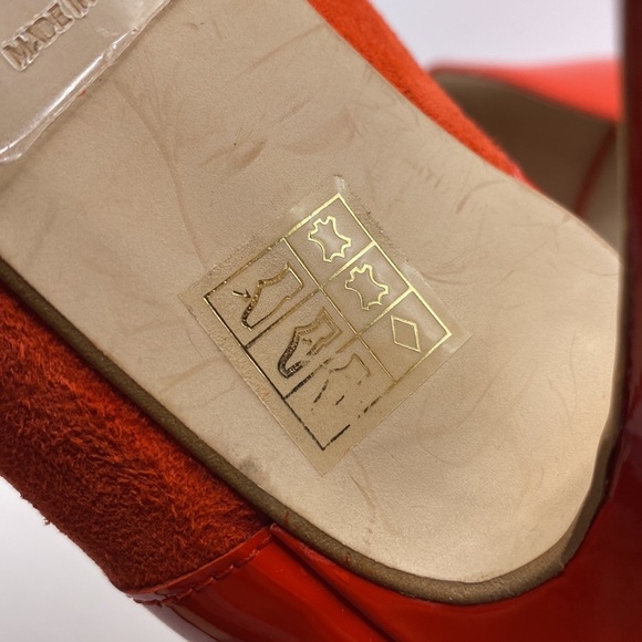 Karen Millen Orange Suede Heels - Picture 7 of 11